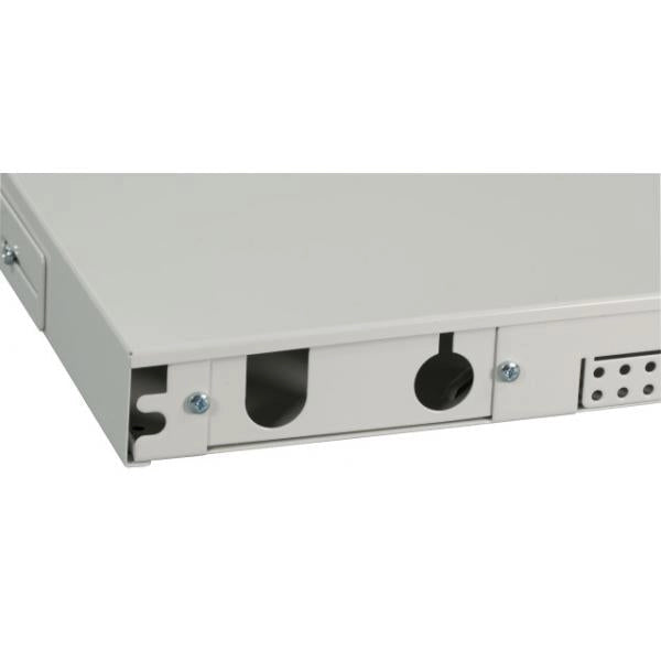 Box Ottico Versione Scorrevole 1U Senza Pannello Frontale Grigio