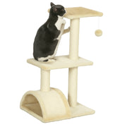 Albero tiragraffi per gatti con palla ¨C zephmum ¨C 72 cm crema