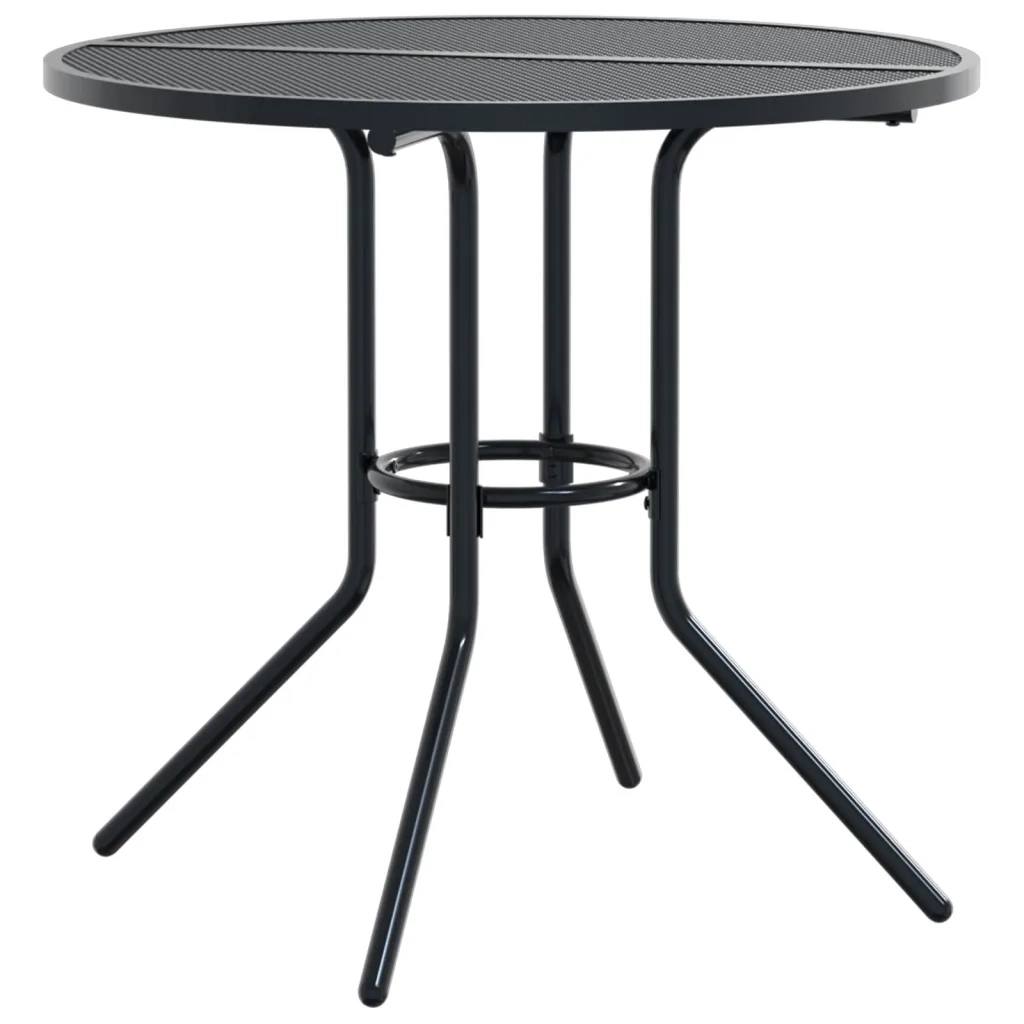 Sedie da Cucina Impilabili 3 pz-Sedia da Pranzo Antracite in Acciaio Verniciato 364990