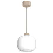 Lampada sospesa Galante 1xE27 beige bianca Luminex