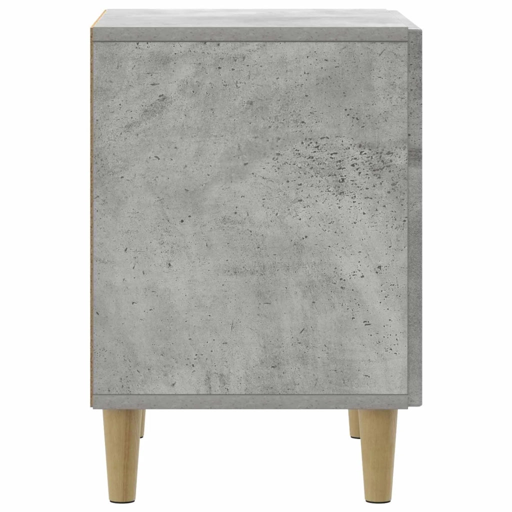 Armadio da Notte 2 pcs Grigio Cemento 43 x 34,5 x 50 cm