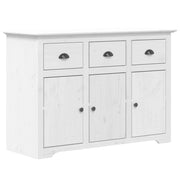 BODO 115,5 x 44 x 80 cm Mobiletto in legno massello di pino bianco cassettiera mobile contenitore organizer per cucina soggiorno salotto