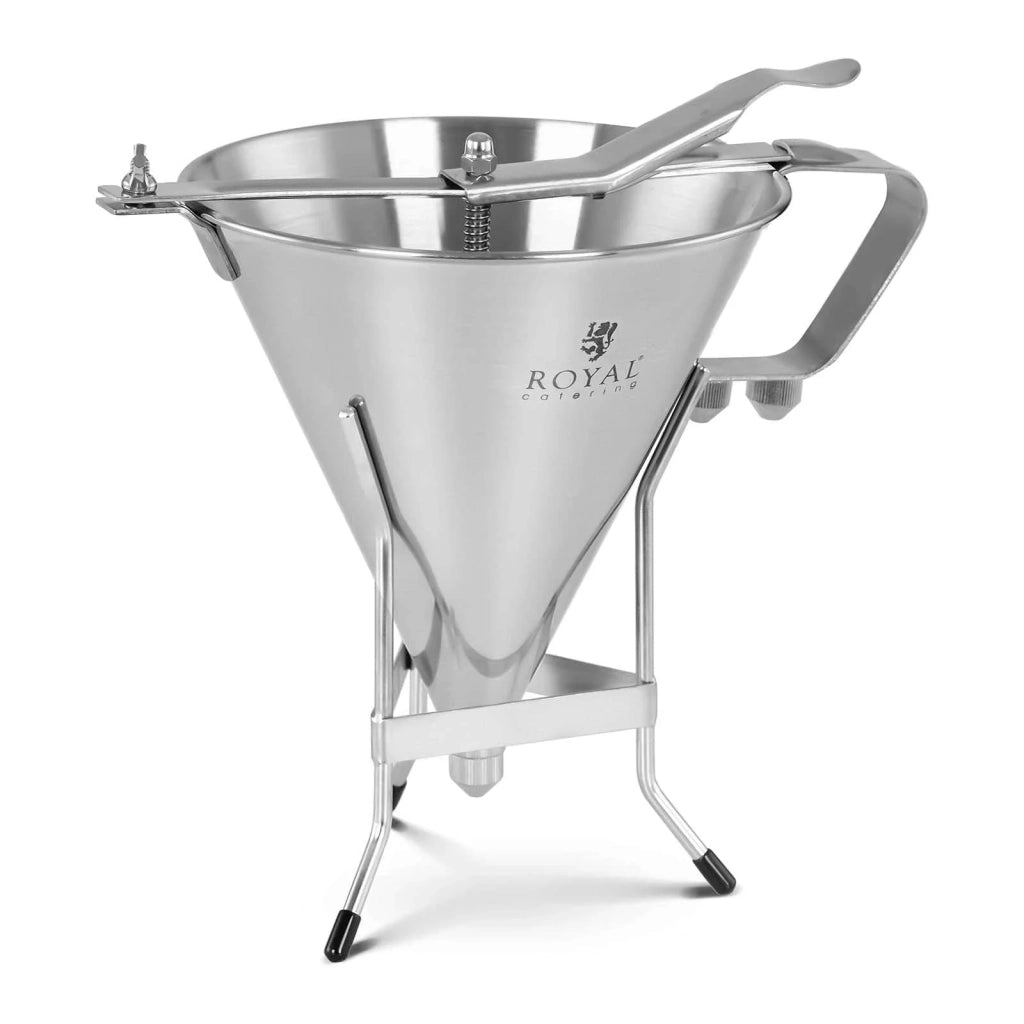 Imbuto a pistone in acciaio inox da 1,8 litri con 3 ugelli modello professionale 14_0004629
