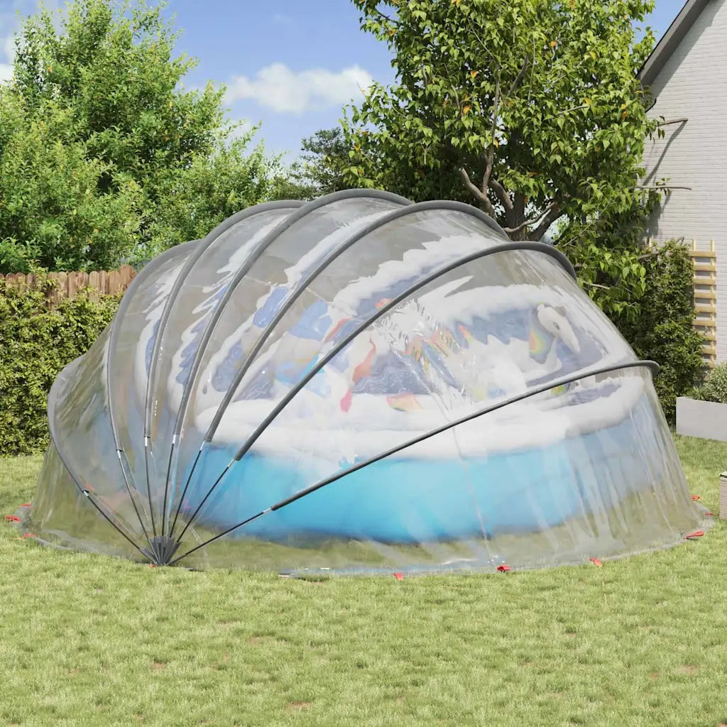 Dome Piscina Trasparente 592 x 590 x 275 cm PVC