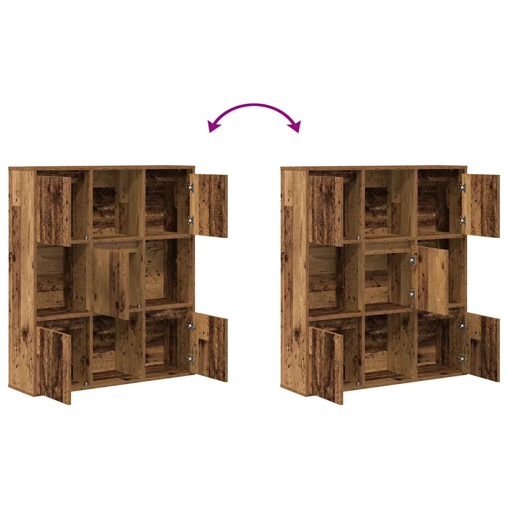 Libreria Legno Vecchio 89x24x101,5 cm in Legno Multistrato 860407