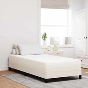 Materasso da Letto con materasso Crema 90 x 200 cm Tessuto 42008268