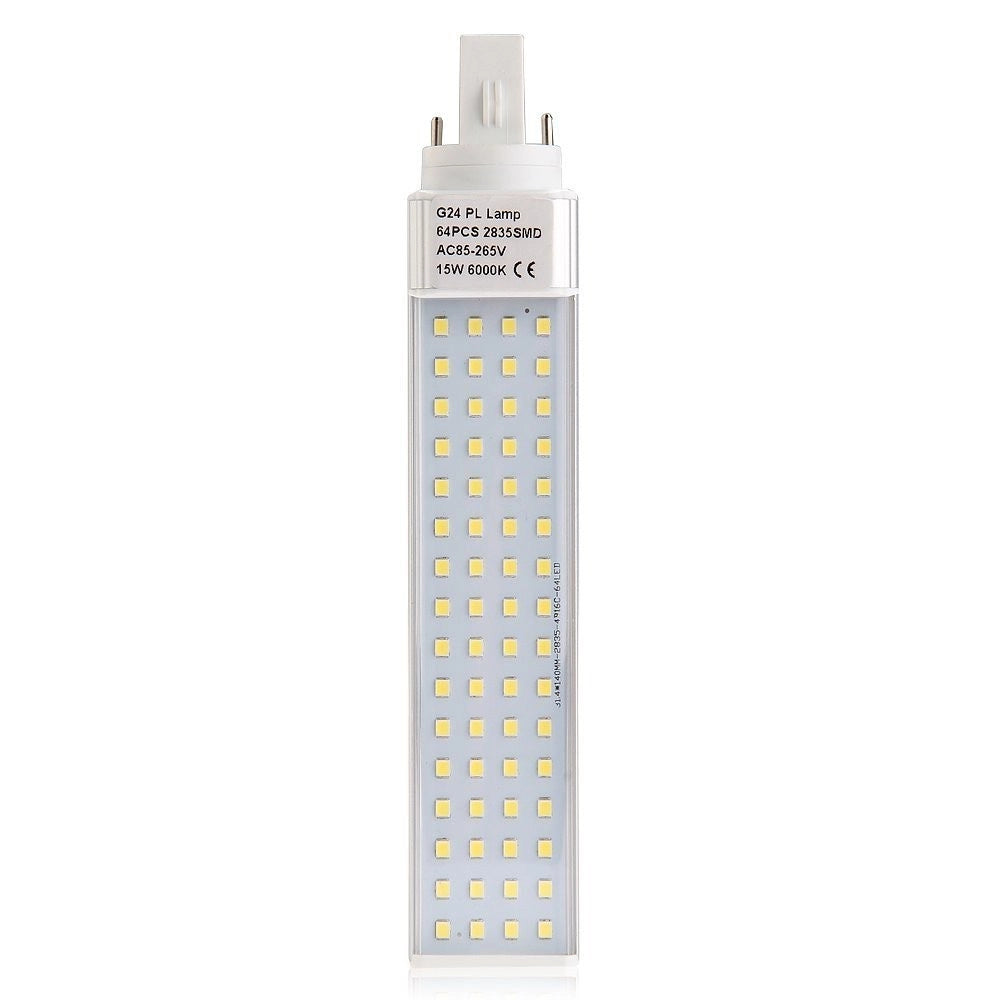 Trade Shop - Lampadina Lampada Faretto G24 Pl 15w 220v 60 Led Luce Bianco Freddo Caldo -