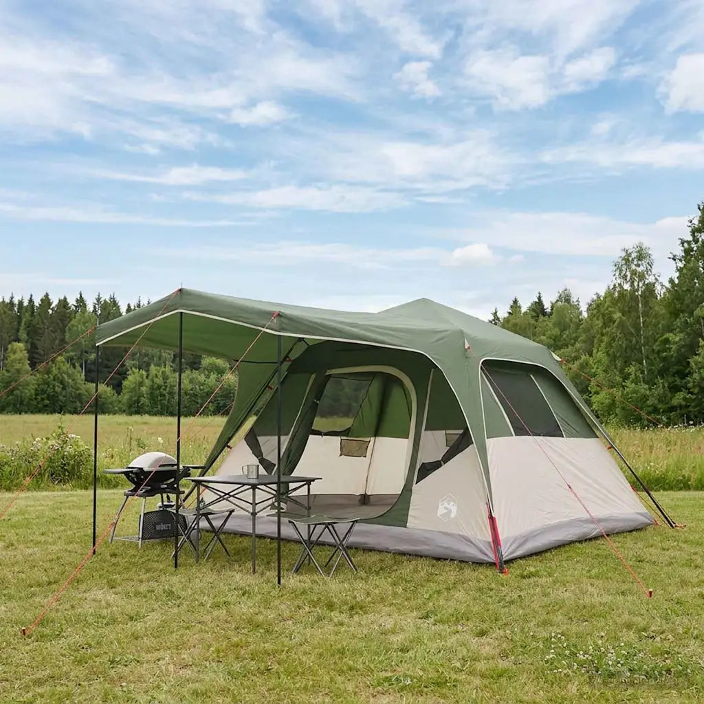 Tenda Familiare Verde 305 x 275 x 190 cm Poliestere e Acciaio 42028707