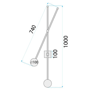 Lampada Da Parete APP1594-2W Gold