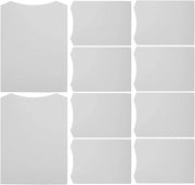 Cartone pieghevole per confezione e display di magliette e abbigliamento - 10 pezzi - Bianco - Facile da utilizzare - Casa e negozio - Cartone per abbigliamento.