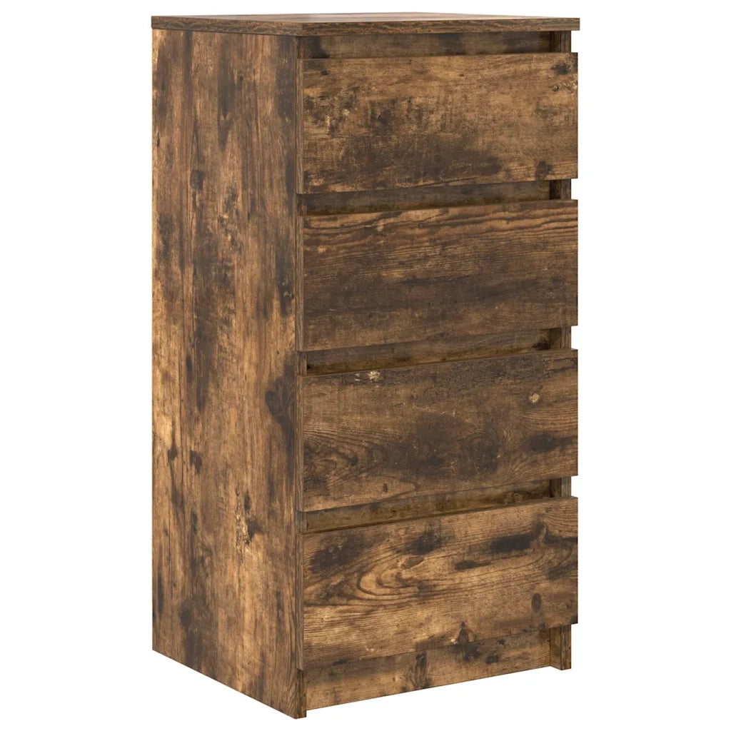 Credenza-Buffet-Armadio da cucina Rovere Fumo 37,5x35x76 cm in Legno Multistrato 313171