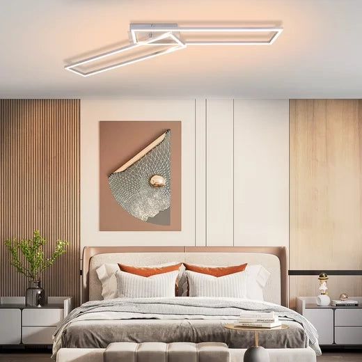 ZMH Lampada da soffitto plafoniera LED moderna dimmerabile 36W funzione notturna protezione occhi