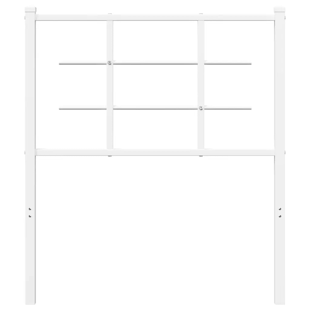 Testiera | Testata di Ricambio in Metallo Bianco 75 cm