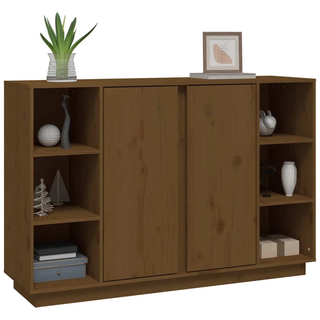 Credenza Miele 120x35x80 cm in Legno Massello di Pino cod mxl 26144