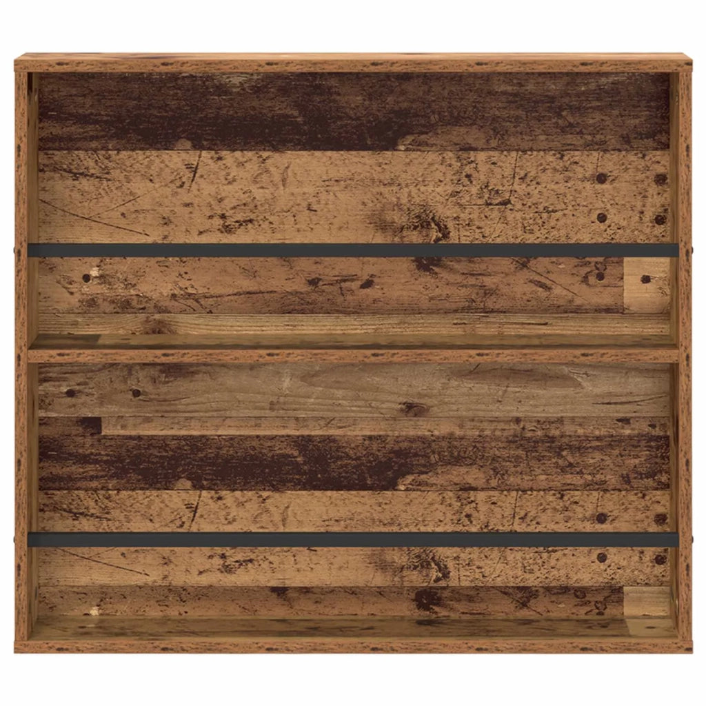 Scaffale per riviste 2 pz Legno vecchio 80 x 12 x 70 cm CFW4899766
