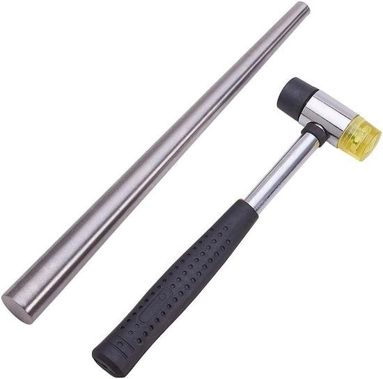 Set di utensili per gioielli - ingranditore a anello in acciaio - attrezzi per lavorare con le porte - martelli in acciaio e gomma - creazione di gioielli - platino