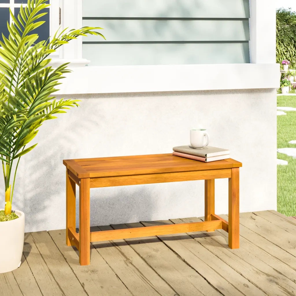 Panchina da Giardino | Panca da Giardino 80x35x45 cm in Legno Massello di Acacia