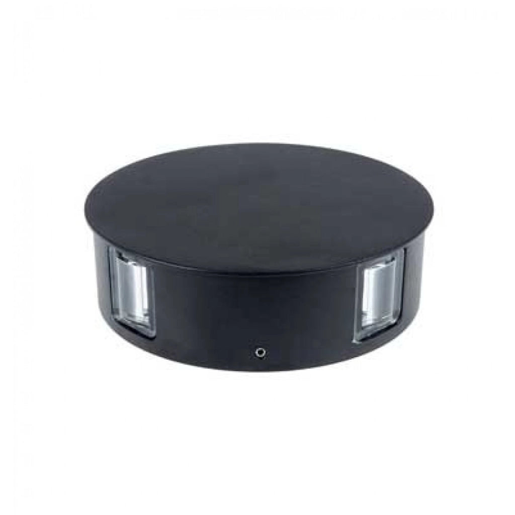 Lampada LED 4W da parete rotondo nero wall light bianco caldo 3000K IP65 - SKU 8215