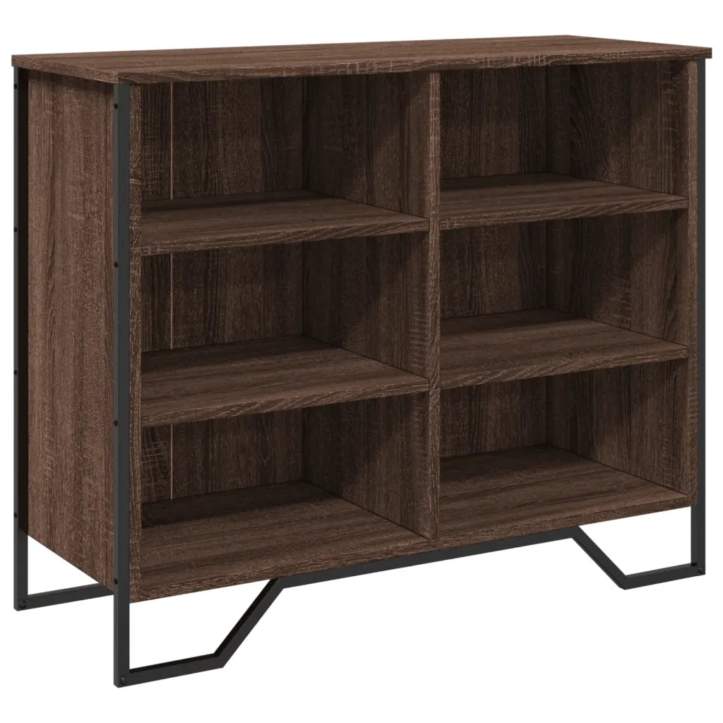 Credenza-Buffet-Armadio da cucina Rovere Marrone 91x35,5x74,5 cm in Legno Multistrato