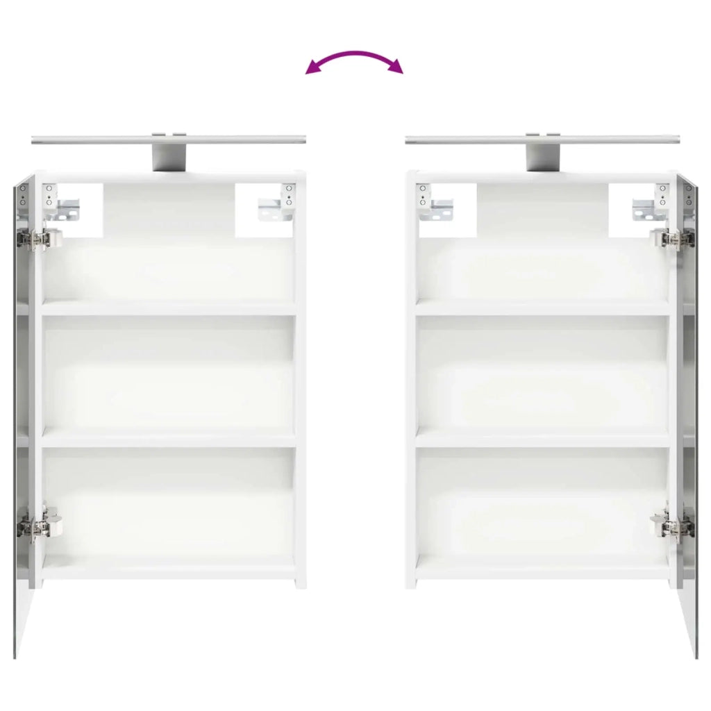 Set di Armadi da Bagno 5 pcs Bianco 40 x 10,5 x 60,5 cm 3406271