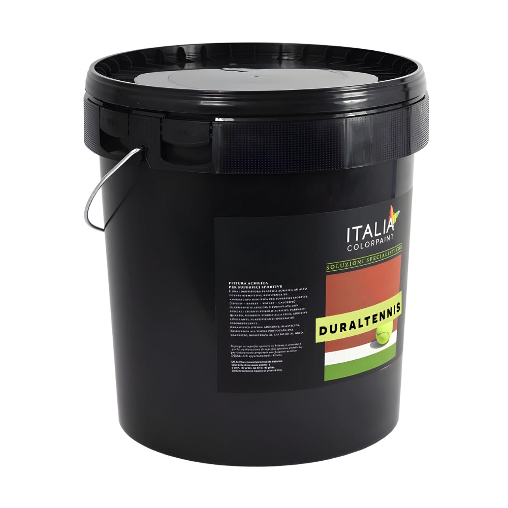 Duraltennis pittura acrilica sportiva per campi da tennis e paddle colore verde *** formato 14 lt, confezione 1