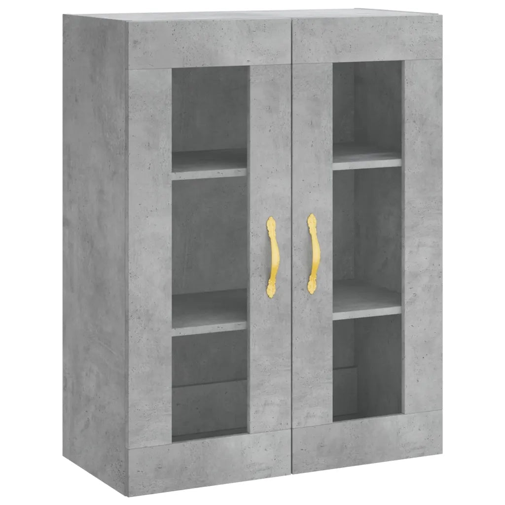 Credenza Grigio Cemento 69,5x34x180 cm in Legno Multistrato 3198581