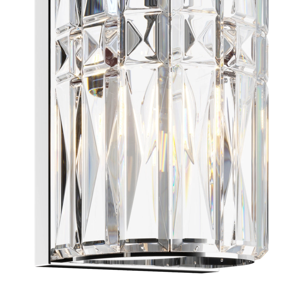 Maytoni applique contemporanea Facet 3 luci E14 cromo metallo vetro