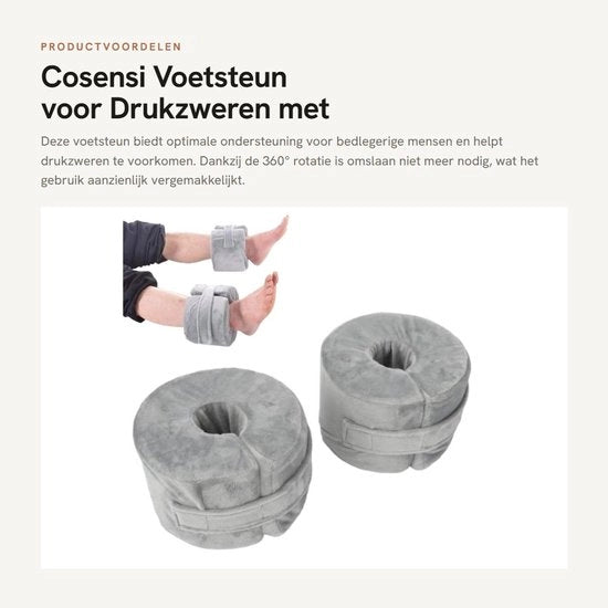 Hielkussen 360° Rotativo - Hielprotettori - Supporto al Piede - Cuscino Antidecubito - Lavabile - Riduce il Dolore al Piede del 89%