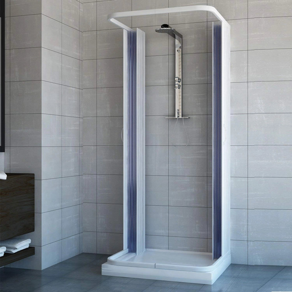 Box doccia Ariete 3 lati 90x90x90 cm, apertura centrale