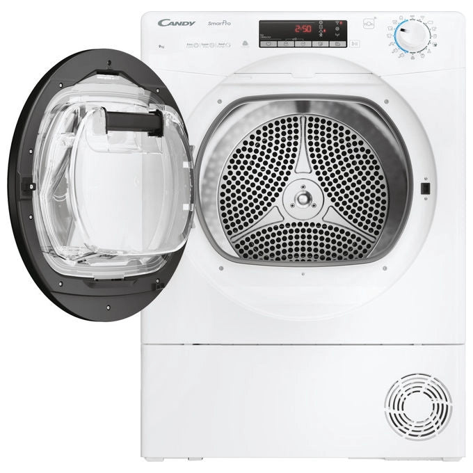 Candy Asciugatrice a Pompa di Calore Smart Pro CROE H9A2TBE-S 9 kg Libera Installazione Bianco
