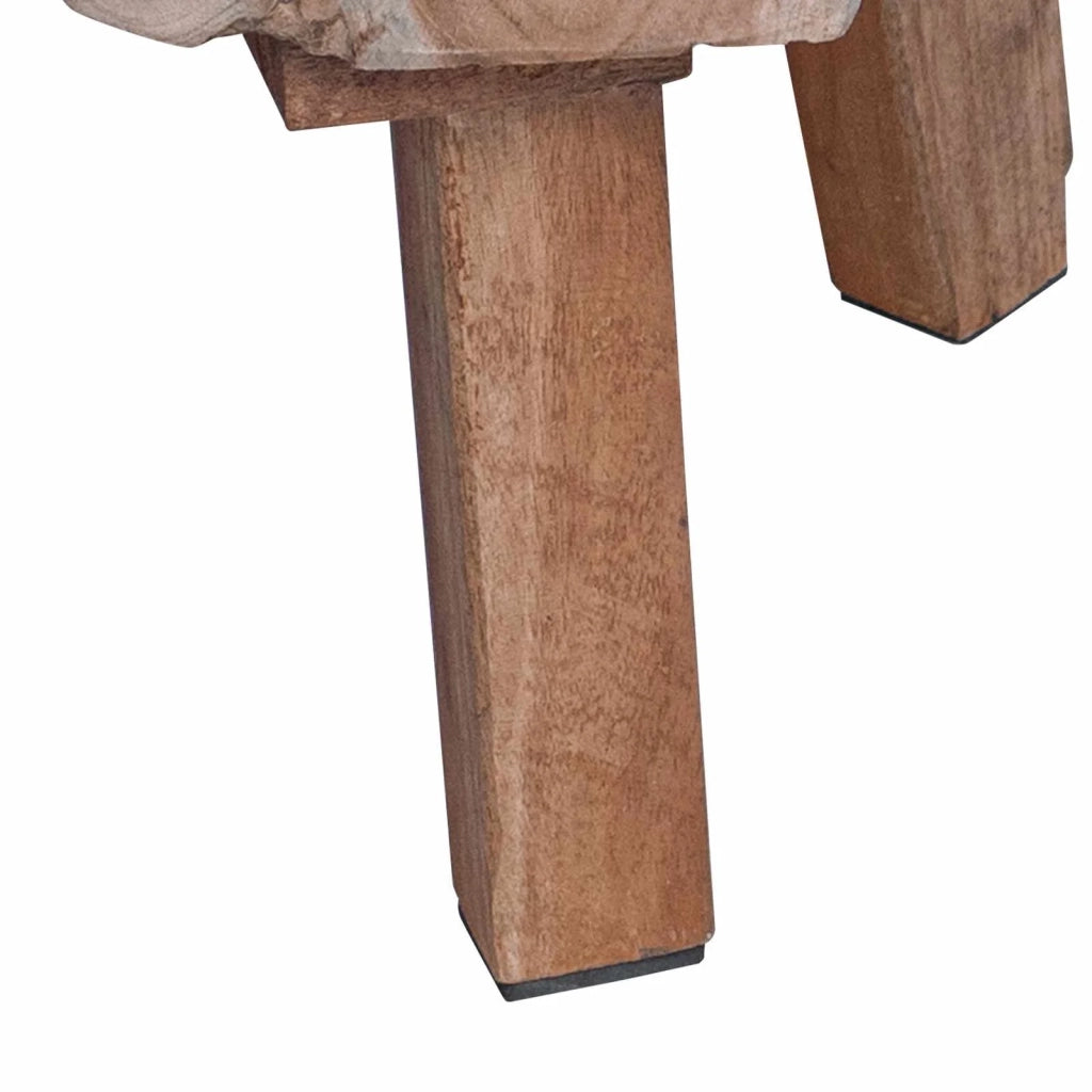 Comodino Marrone 40 x 40 x 25 cm Legno Recuperato Massello 42012359