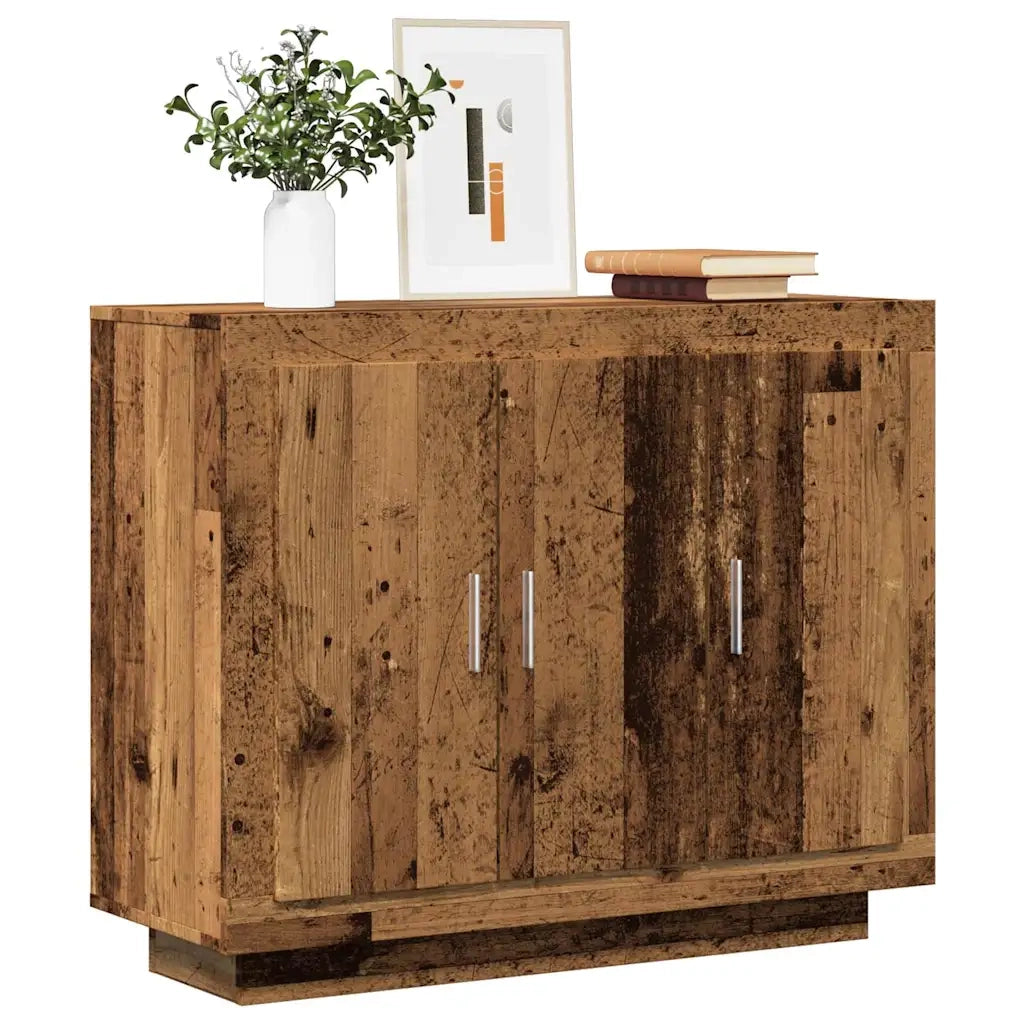 Credenza | Madia | Buffet da pranzo | Armadio da pranzo Legno Antico 92x35x75 cm in Legno Multistrato