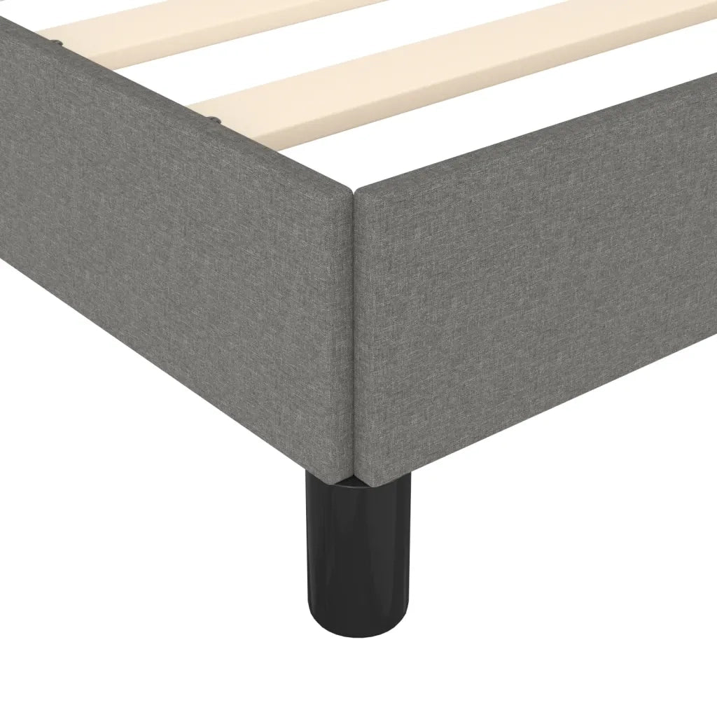 Giroletto senza Materasso Grigio Scuro 160x200 cm Tessuto 347075