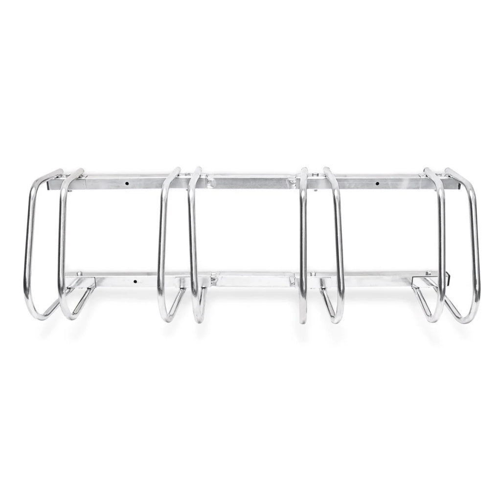 Sistema di deposito per biciclette rastrelliera basculante per 4 biciclette pratico garage montaggio a pavimento o a parete 3413003