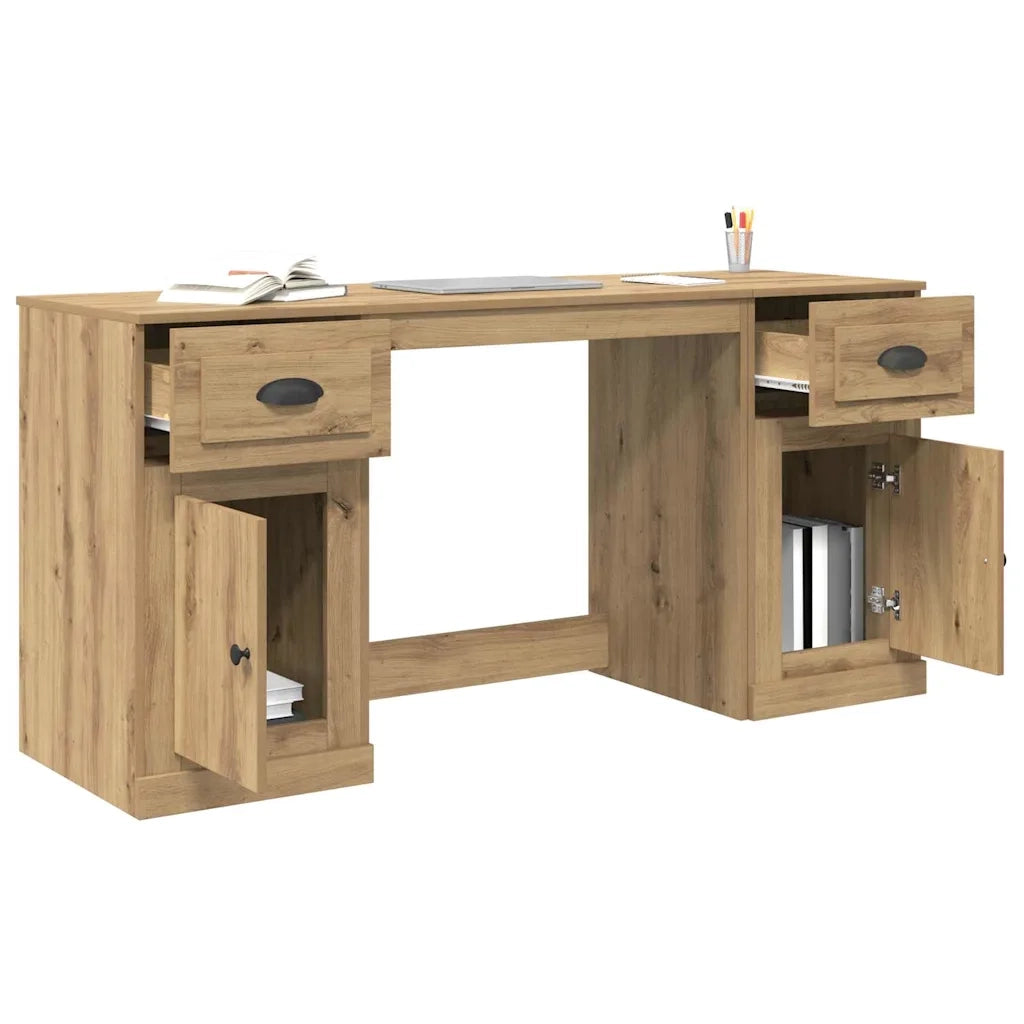 Scrivania con armadietto Rovere artigianale 3402678