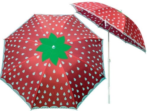 OMBRELLONI SPIAGGIA FRUTTA FRAGOLA CM.180