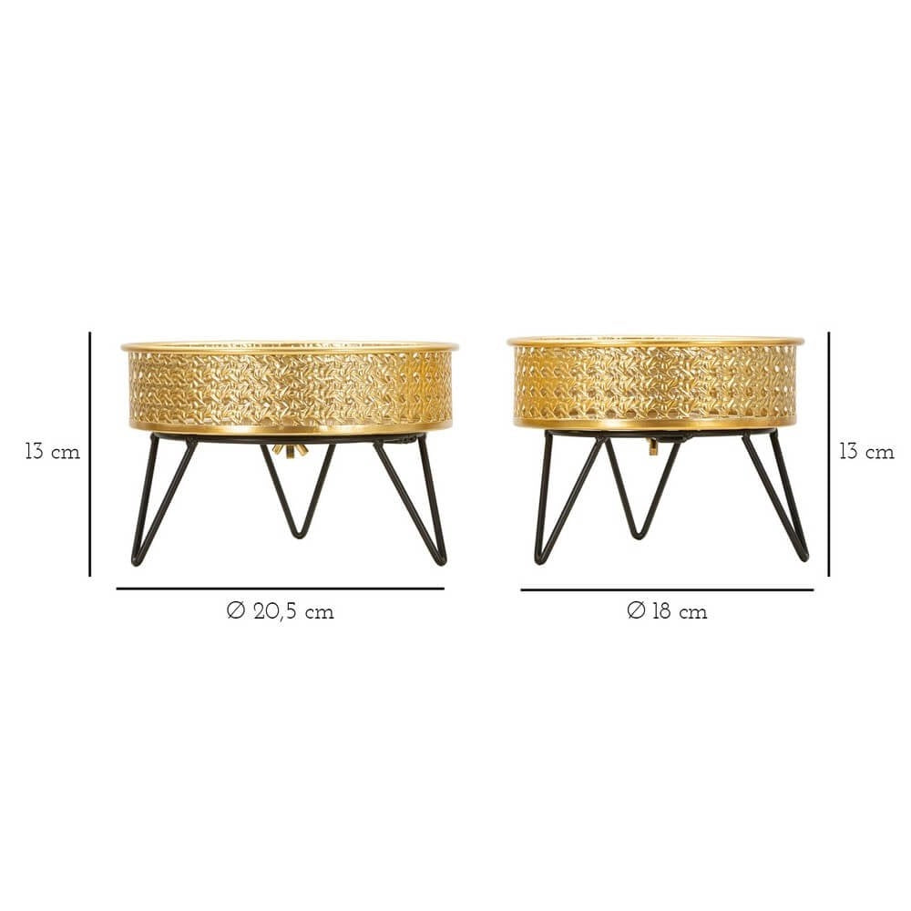 Coppia Vasi Eleganti cm Ø 20,5X13 - 18X13 - BOSSYOPPIA