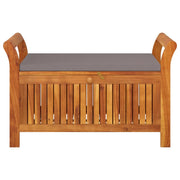 Panca da giardino mobili da esterno per patio contenitore da giardino con cuscino 91 cm legno di acacia 02_0011809