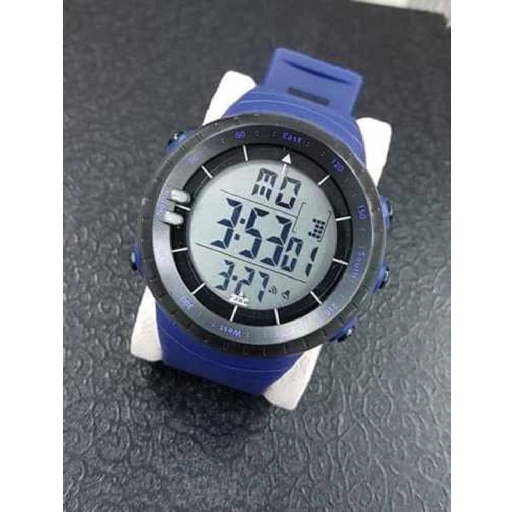 Trade Shop - Orologio Polso Zcc Compass Digitale Sveglia Data Allarme Cronometro Sportivo Blu -