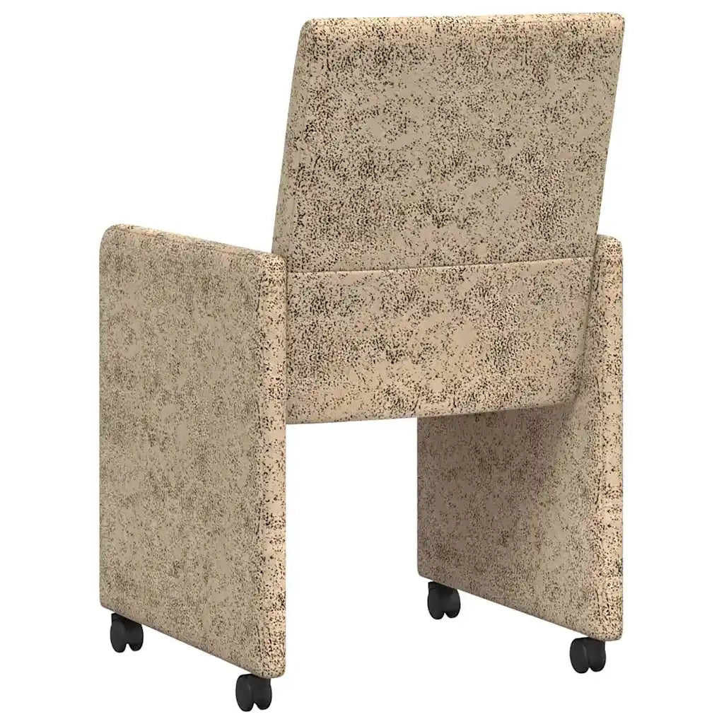 Sedie da Pranzo con Ruote 2 pcs Grigio chiaro 57 x 66 x 94 cm