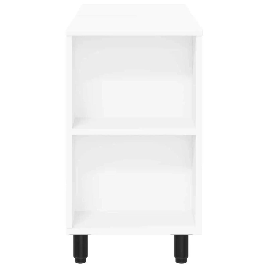 Mobiletto da bagno Bianco 80 x 35 x 60 cm Legno ingegnerizzato 889385