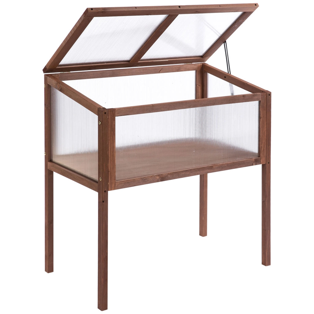 Letto da Giardino in Legno ¨C zephmum ¨C 90x50x93 cm Marrone