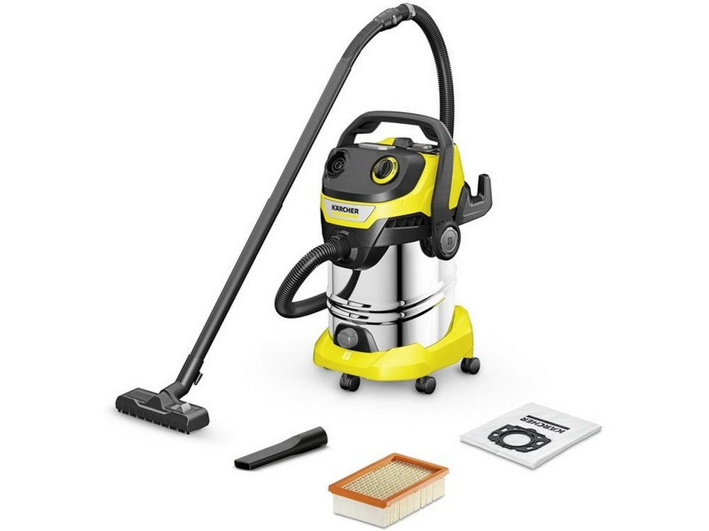 1pz bidone aspira solidi-liquidi wd 5 s v-30/5/22 corpo acciaio inox 1.100 w lt cod:ferx.vit53531