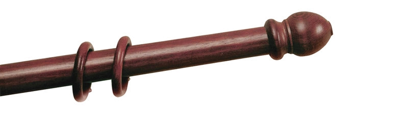 SCORRITENDA A STRAPPO IN LEGNO Ø mm. 22 col. Naturale cm. 160