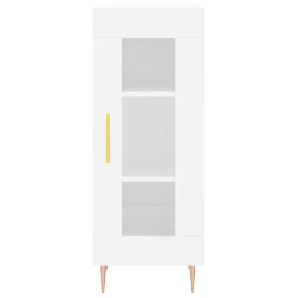 Buffet credenza cassettiera mobiletto mobile contenitore organizer per cucina soggiorno salotto 34,5 x 34 x 90 cm legno ingegnerizzato bianco 02_0030238