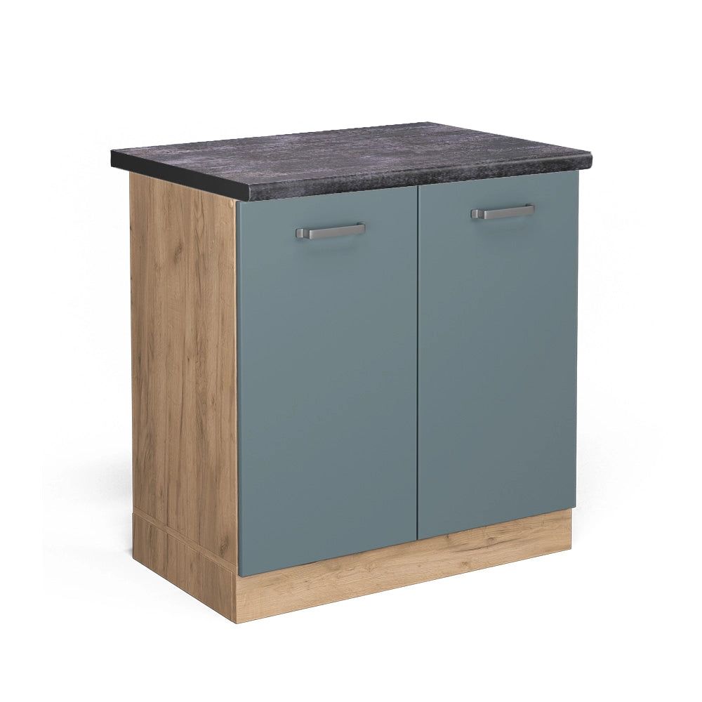 Vicco Mobile lavello cucina Grigio-blu 80 cm , PL Antracite