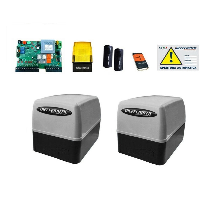 KIT AUTOMAZIONE DOPPIO MOTORE CANCELLO SCORREVOLE ELETTRICO 400KG 230V 220V