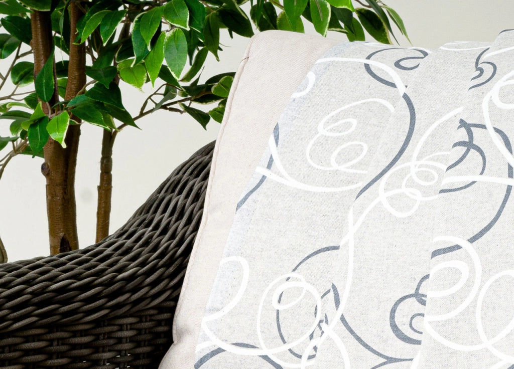 Telo Arredo Granfoulard Copritutto Cotone Made Italy Vari Disegni Arredatutto Copriletto Multiuso - 1 Piazza - Penelope Grigio