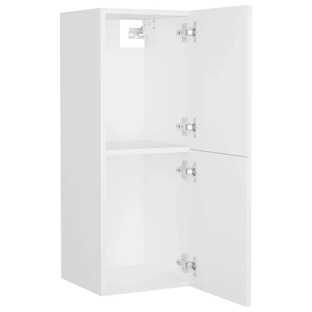 Set Mobili da Bagno Bianco in Legno Multistrato 3071180