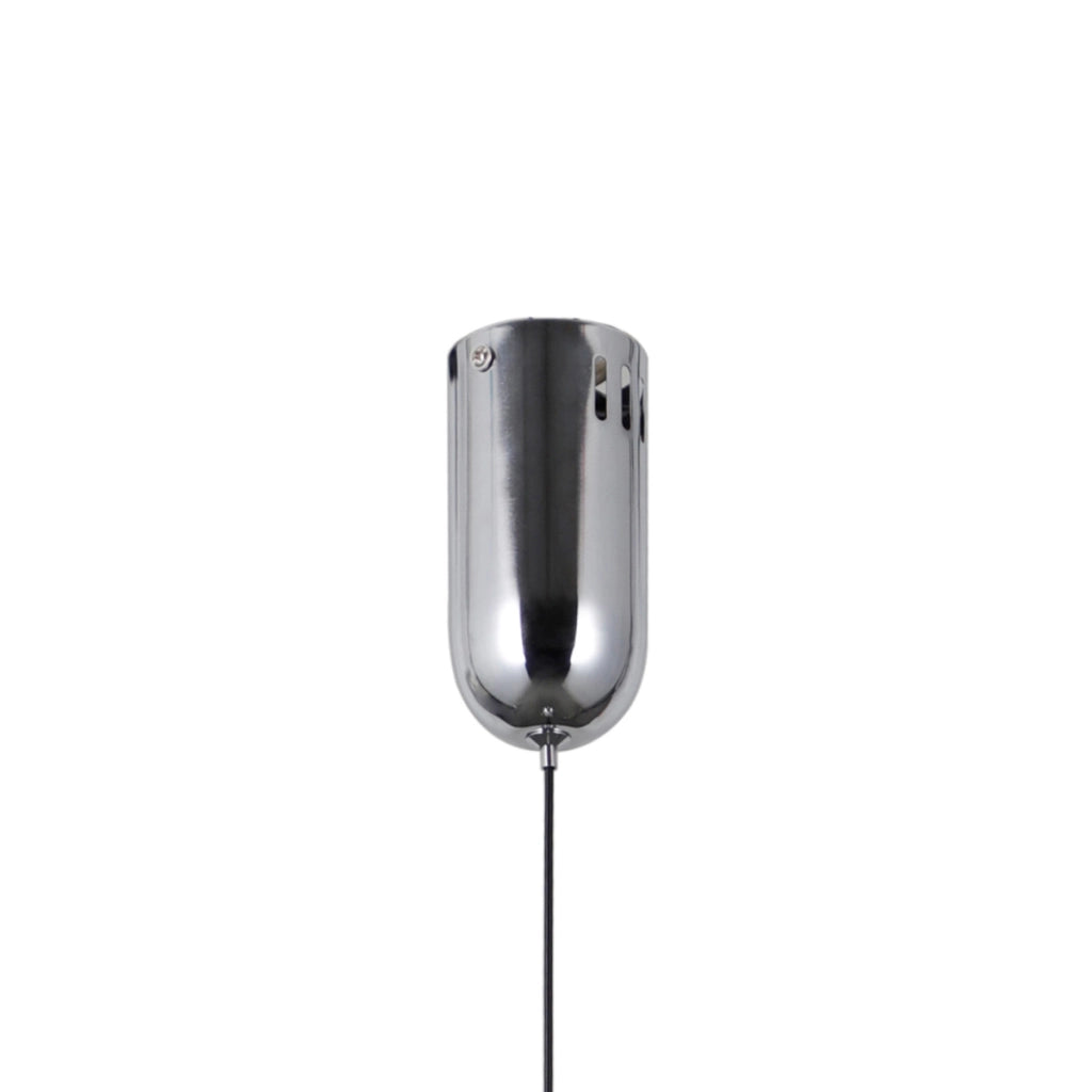 Lampada a sospensione Italux Rastia cromo vetro fumé LED 9W